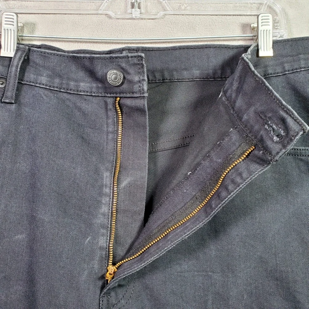 Levi's 569 Denim Shorts Mens W40 Black Stretch Casual Streetwear Summer Skater